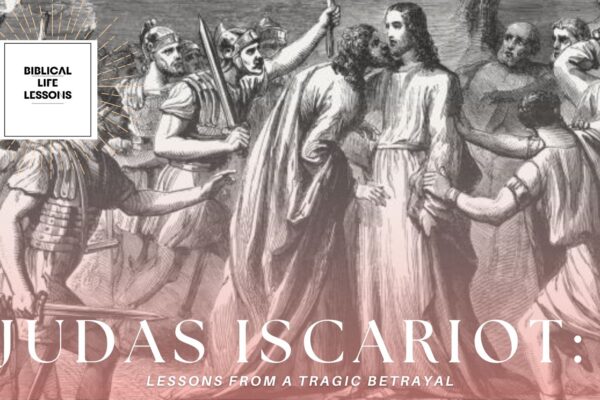 Illustration depicting the moment of Judas Iscariot's betrayal