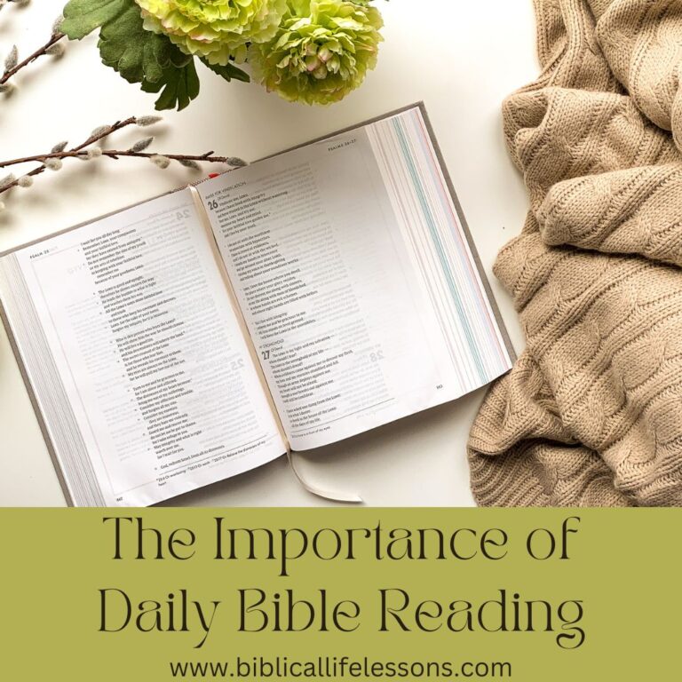 The Importance of Daily Bible Reading