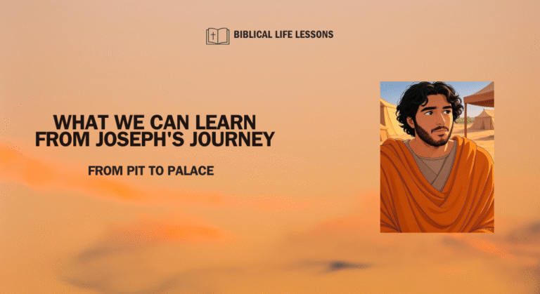 What We Can Learn from Joseph’s Journey: From Pit to Palace