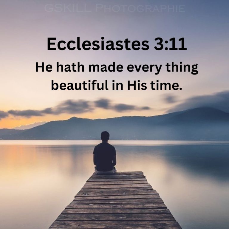 The beauty of waiting on God’s perfect timing