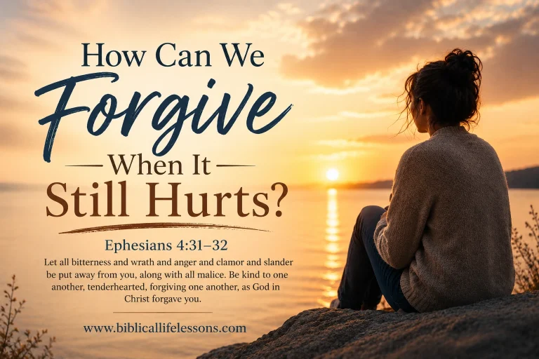 How Can We Forgive When It Still Hurts?