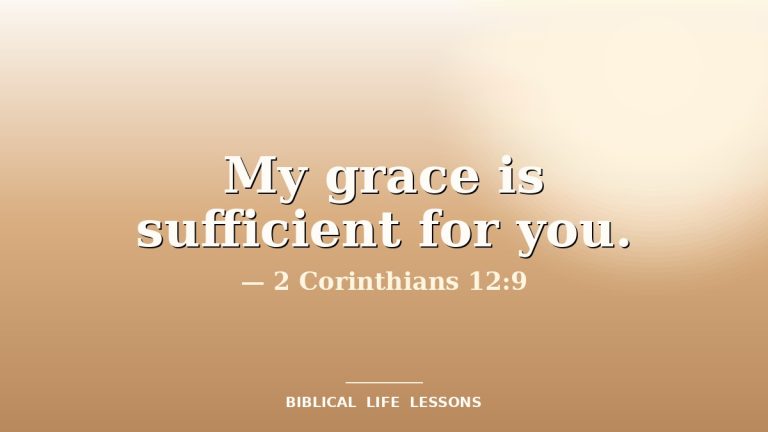 What Does It Mean That God’s Grace Is Sufficient?