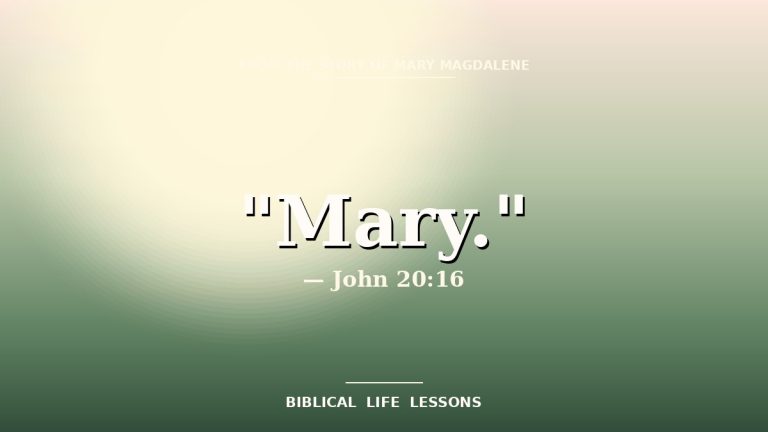 What Mary Magdalene Teaches Us About Meeting Jesus in Our Grief