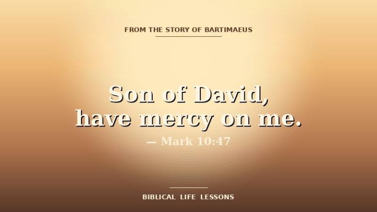 Bartimaeus devotional featured image with the phrase Son of David have mercy on me and the reference Mark 10:47