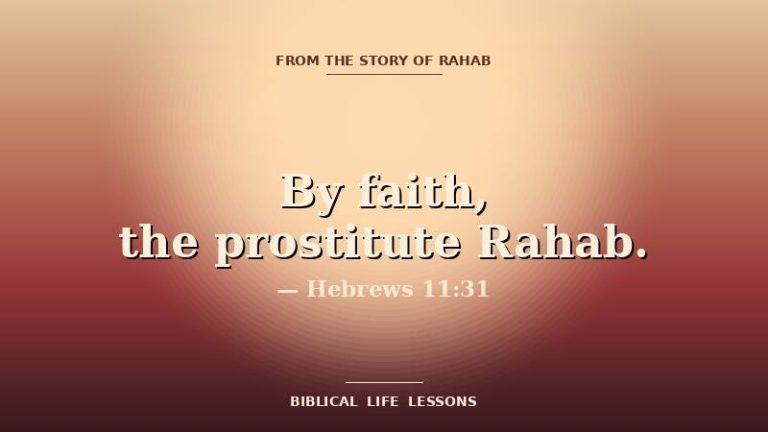 Rahab devotional featured image with the phrase By faith the prostitute Rahab and the reference Hebrews 11:31