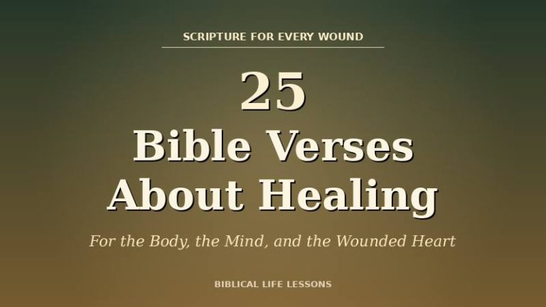 25 Bible Verses About Healing (For the Body, the Mind, and the Wounded Heart)