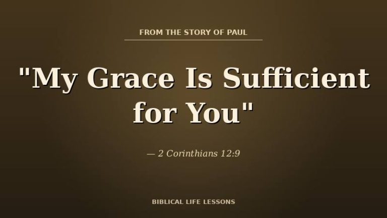 Warm bronze glow over muted olive background — My grace is sufficient for you, 2 Corinthians 12:9