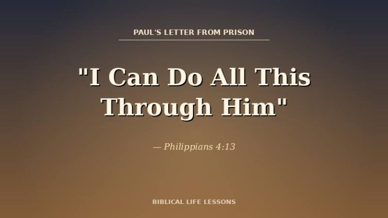 Philippians 4:13 Meaning: What Paul Actually Meant by ‘I Can Do All Things Through Christ’