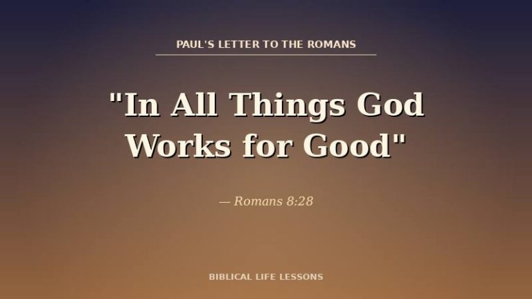 Romans 8:28 Meaning: What God Actually Promised When He Said ‘All Things Work Together for Good’
