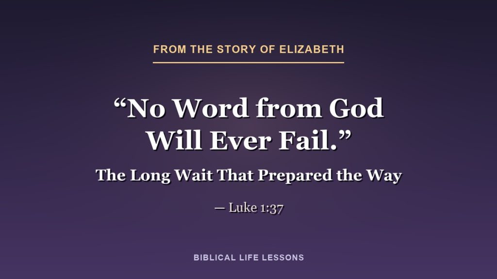 Who Was Elizabeth in the Bible? Complete Story of John the Baptist’s ...